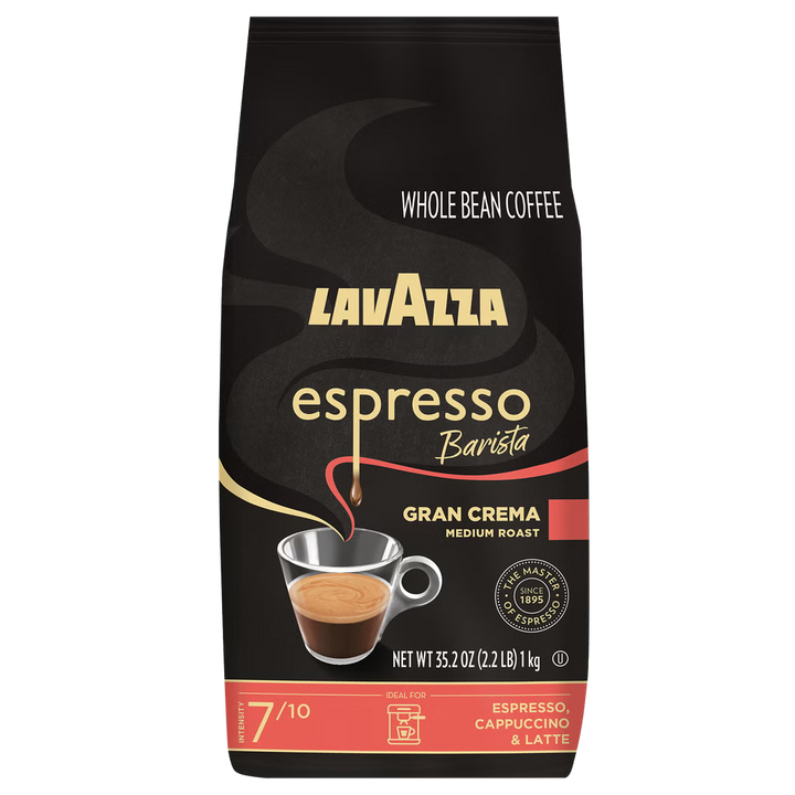 Lavazza Espresso Barista Gran Crema Whole Bean Coffee, 1 kg