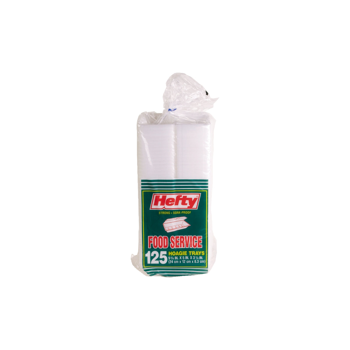 Hefty Foam Hoagie Container, 5"W x 9-3/4"L, White, 125 ct - product image 1