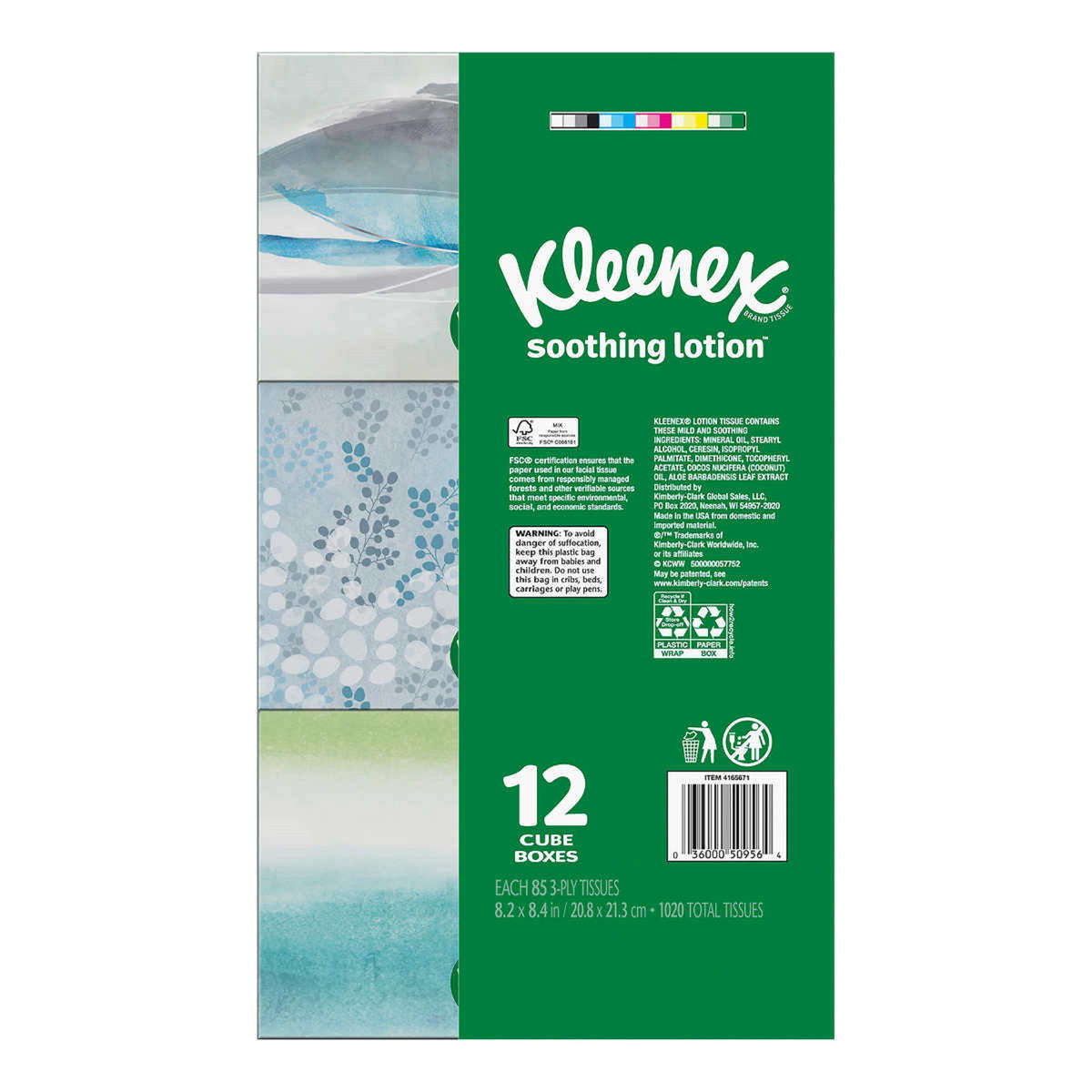 Kleenex Soothing Care 12 CT Boxes