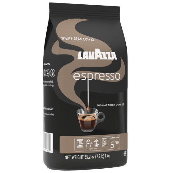 Lavazza Espresso Italiano Whole Bean Coffee, Medium Roast, 2.2 lbs