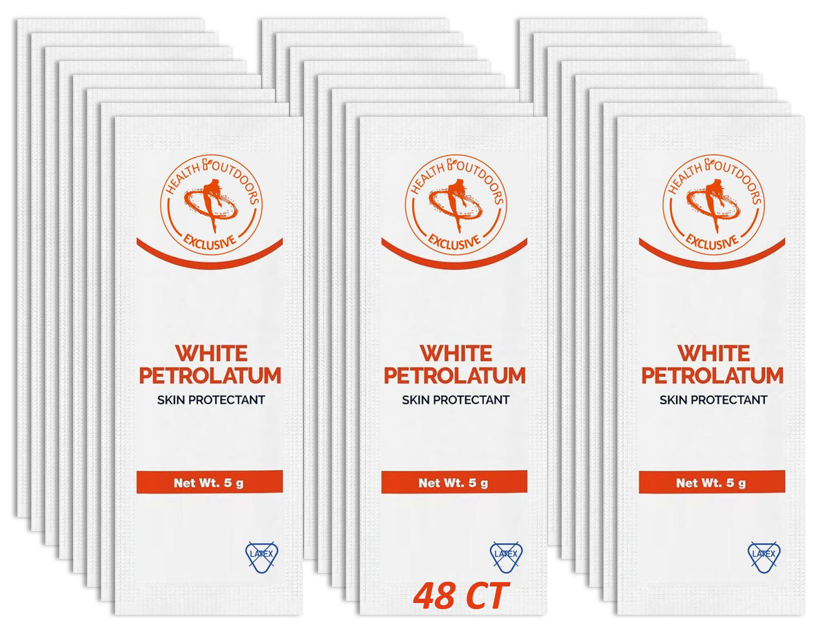 White Petrolatum Foil Packets 48CT
