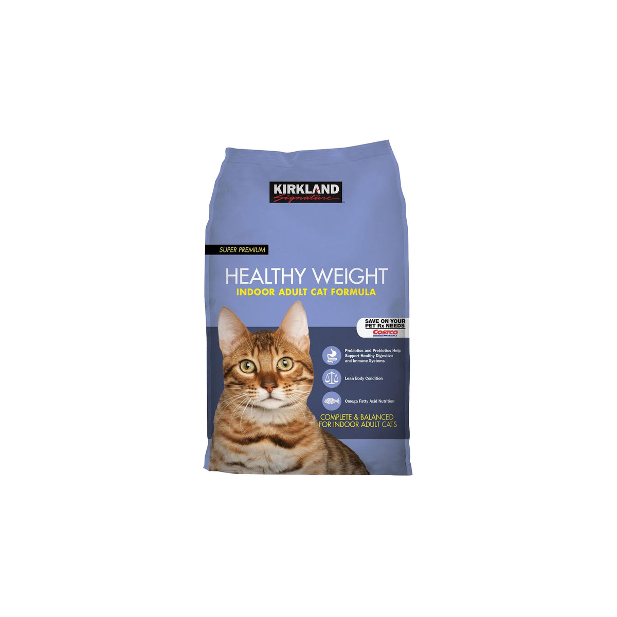 Kirkland Signature Super Premium Healthy Weight Indoor Adult Cat Formula, Cat Food, 20 lbs - product image 1