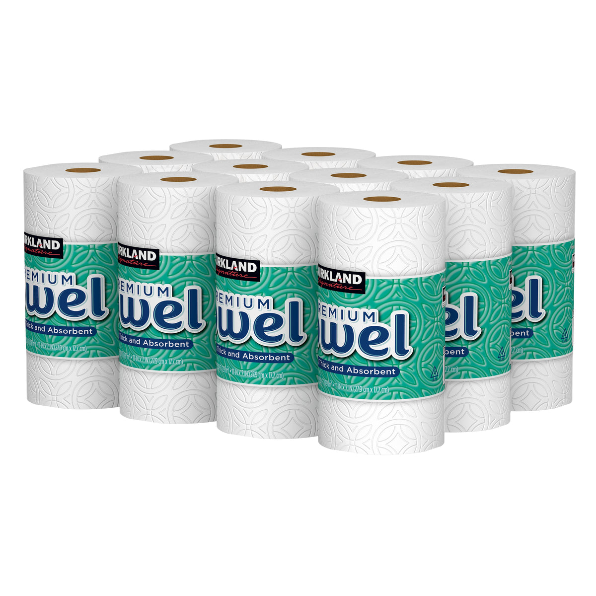 Kirkland Signature 2-Ply Paper Towels, White, 160 Create-A-Size Sheets, 12 ct - product image 1
