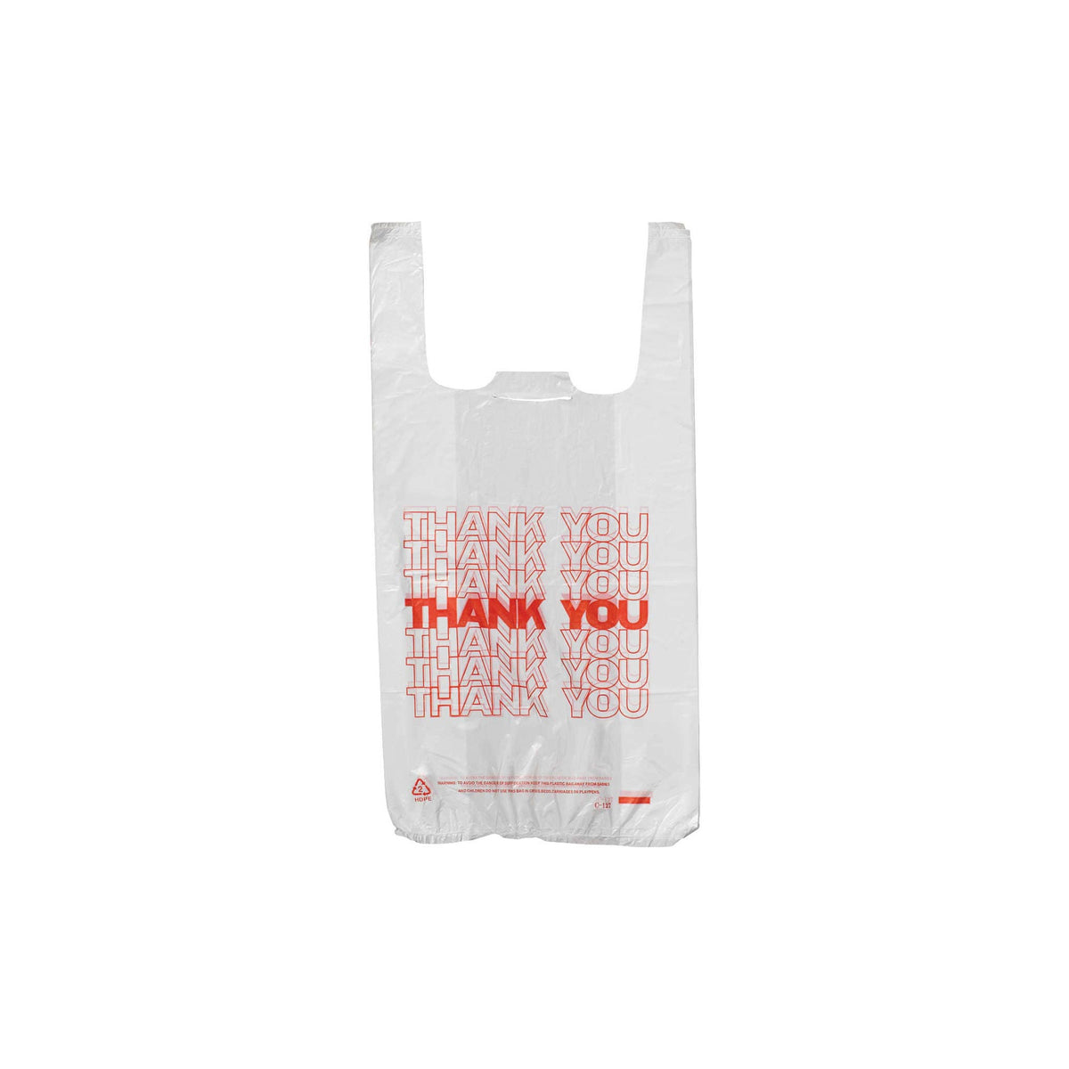 Duro Bag Plas-T-Sak Thank You Bags, Small, White, 1600 ct - product image 2