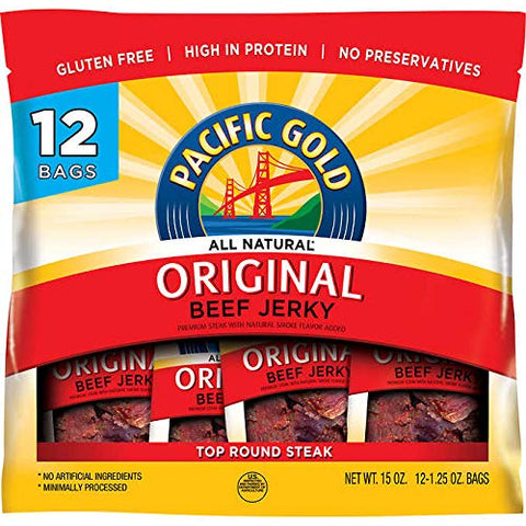 Pacific Gold Jerky, 1.25 Ounce (Pack of 12), 1