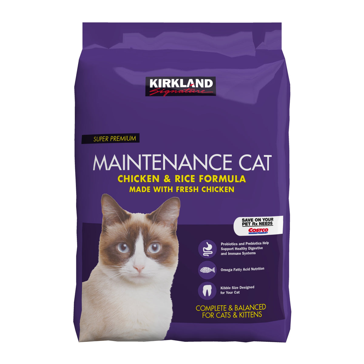 Kirkland Signature Cat Food, Chicken and Rice Formula, 25 lbs - product image 3