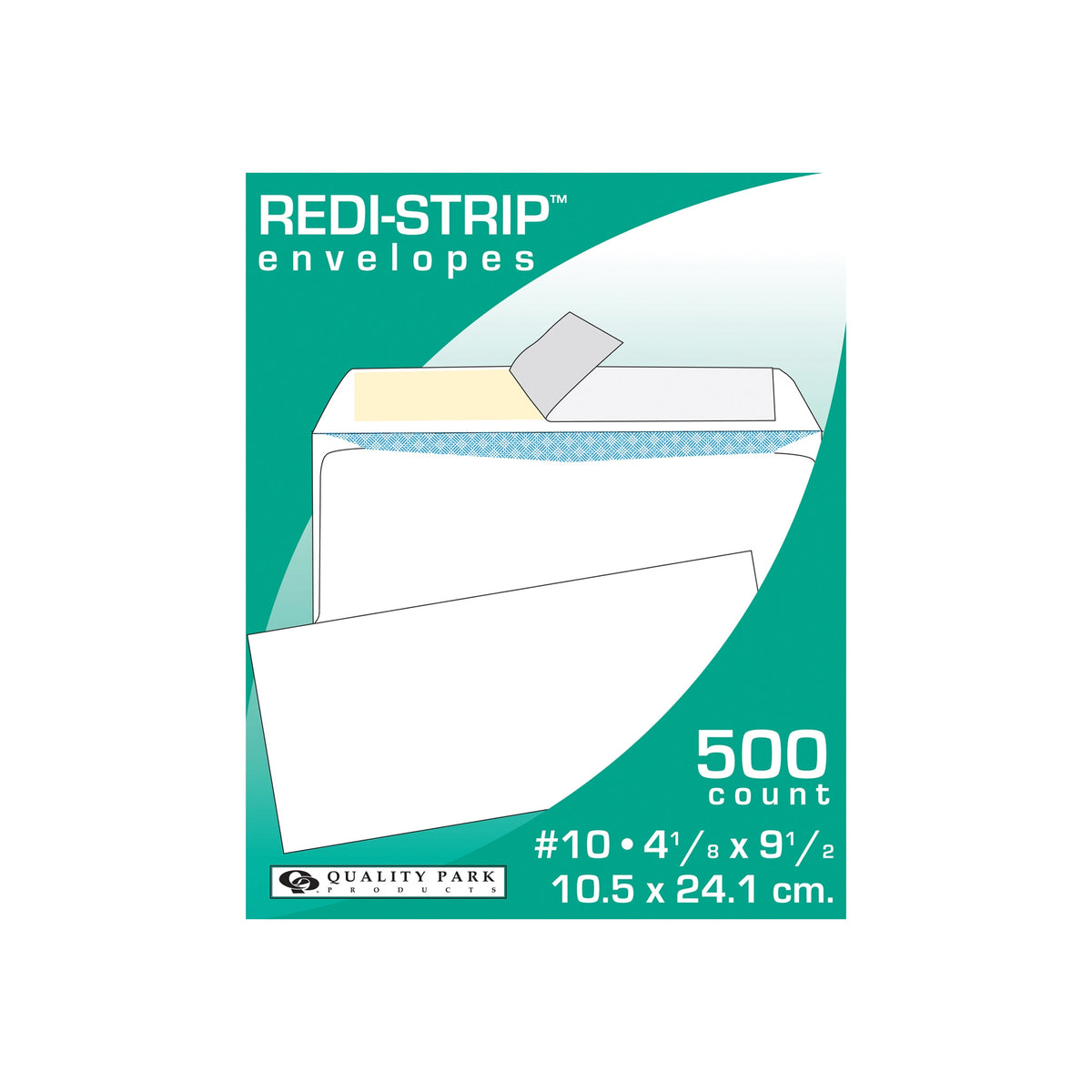 Quality Park #10 Redi-Strip Security Envelope, 24 lb, White, 500 ct - product image 4