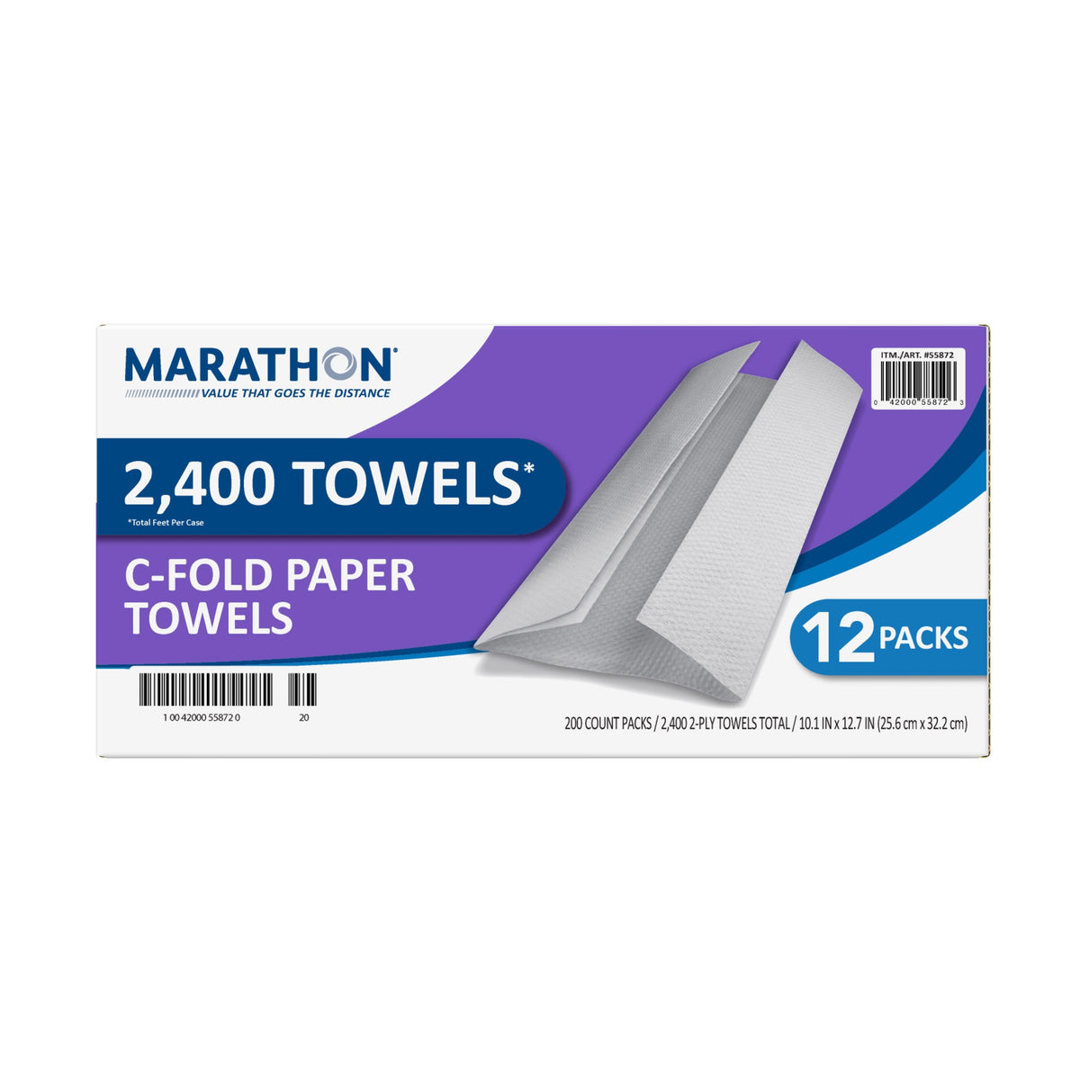Marathon C-Fold Paper Towels, 2-Ply, White, 2400 ct - product image 10