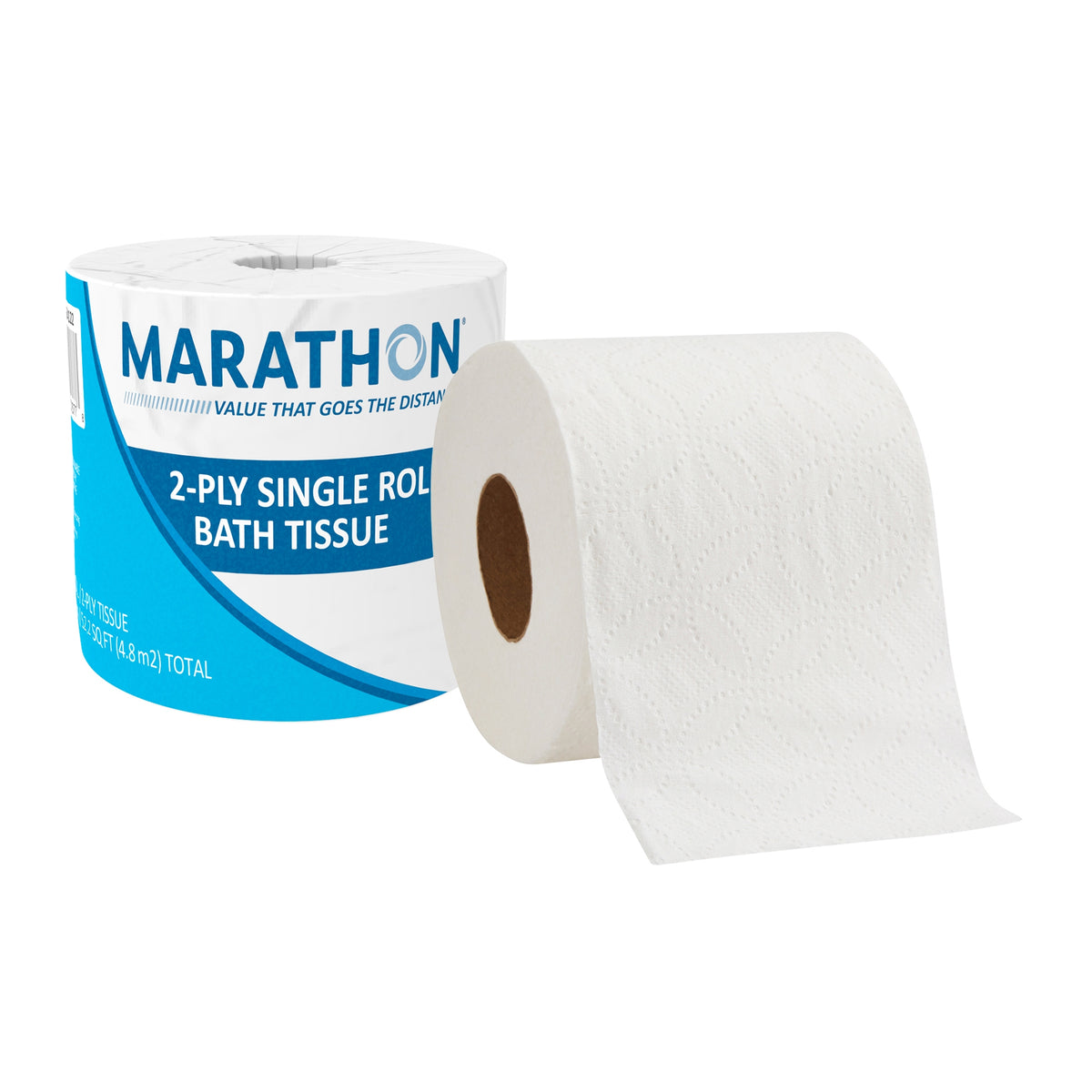 Marathon Bath Tissue, Standard Roll, 2-Ply, 4" x 4", 470 Sheets, 48 ct - product image 2