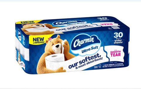 Charmin Toilet Paper, Jumbo, white