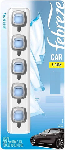 Febreze Area Deodorizer, 0.07 Fl Oz (Pack of 5), blue