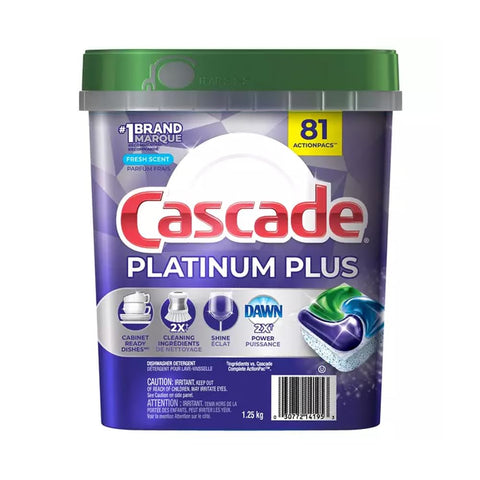 Procter & Gamble Dishwasher Detergent, 1 Count (Pack of 81), Blue,Green,Purple