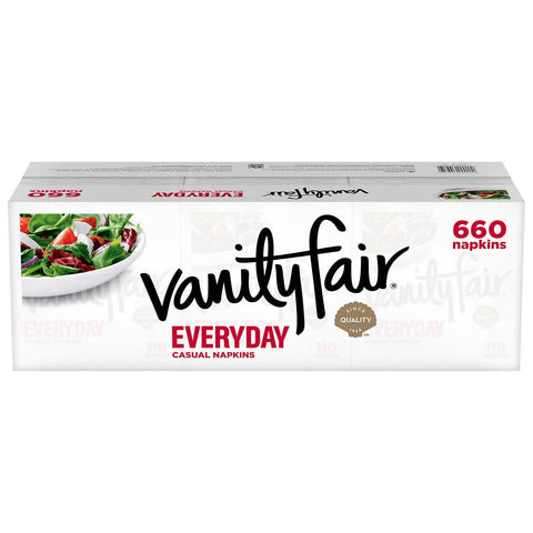vanity Disposable Napkin, 6" x 6", White