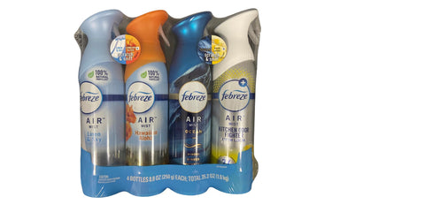 Febreze Area Deodorizer, 8.8 Ounce (Pack of 4), Multicolor