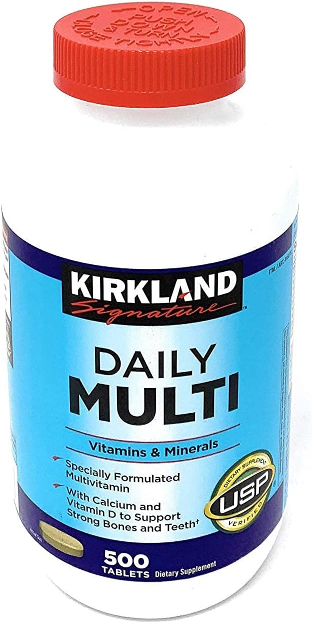 Kirkland Signature Daily Multi Adult Vitamins, 500CT (2 Pack)