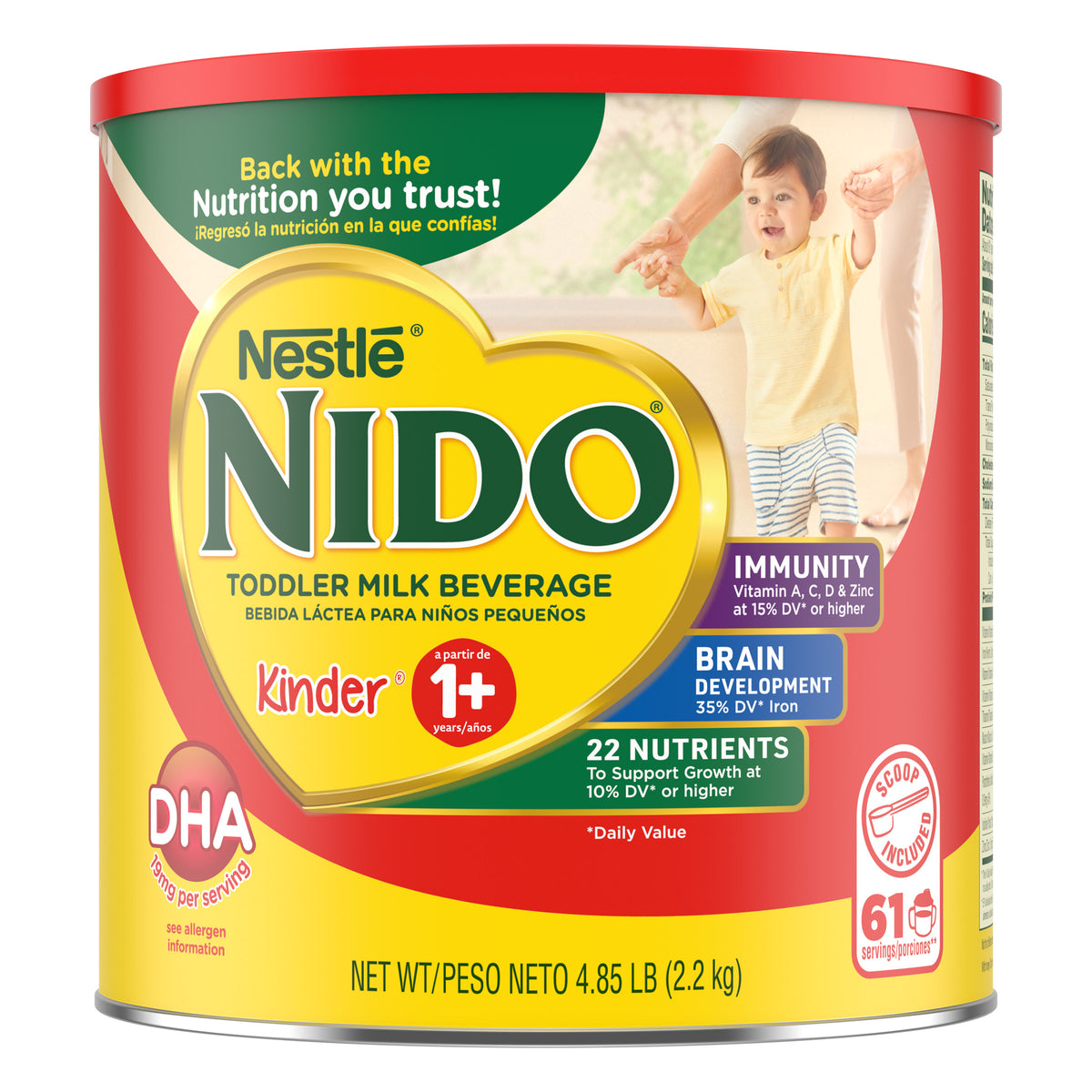 Nestlé Nido Toddler Milk Beverage, Kinder 1 Plus, 4.85 lbs - product image 5