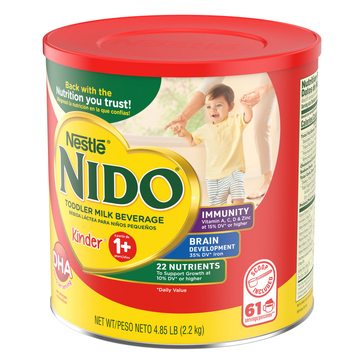 Nestlé Nido Toddler Milk Beverage, Kinder 1 Plus, 4.85 lbs - product image 6