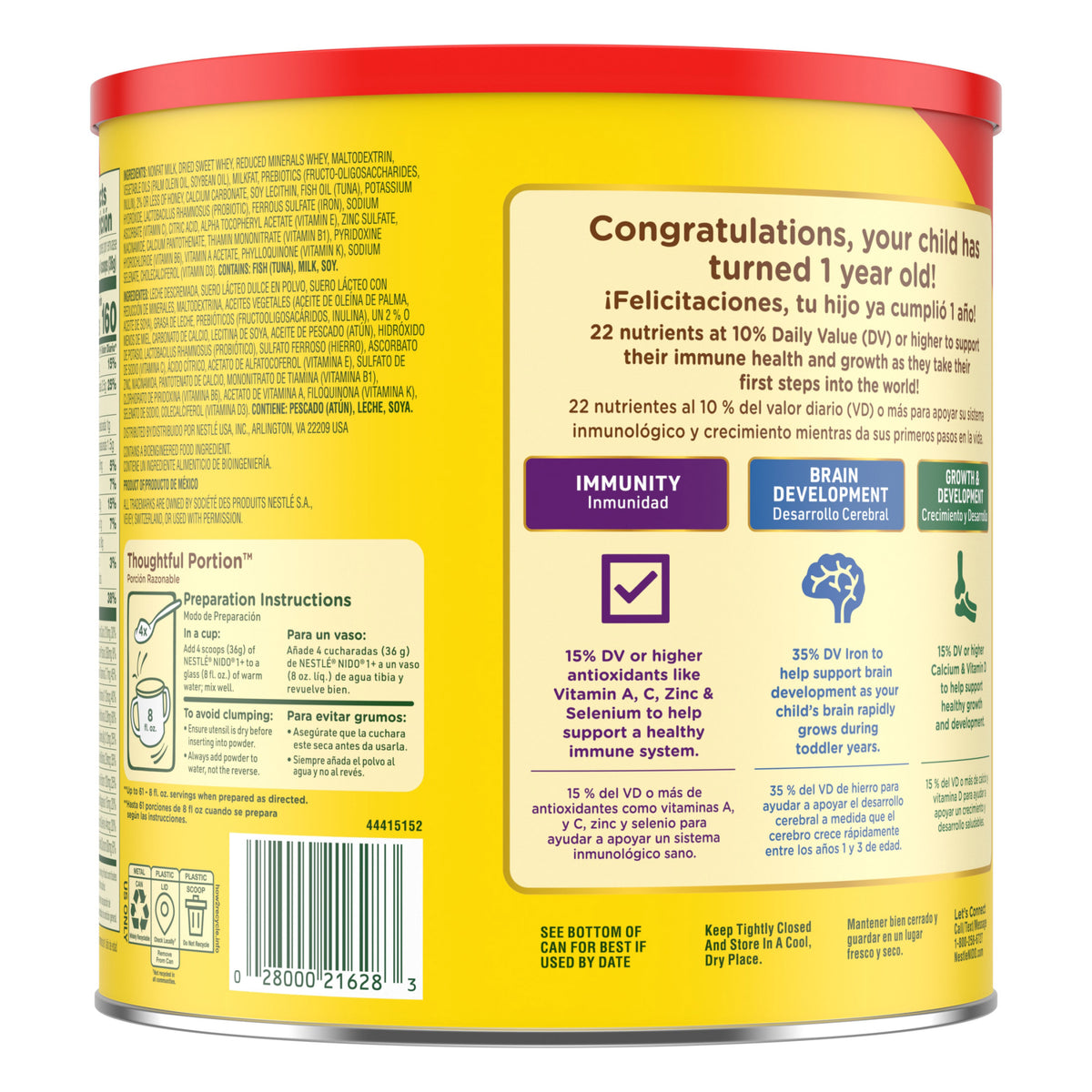Nestlé Nido Toddler Milk Beverage, Kinder 1 Plus, 4.85 lbs - product image 8