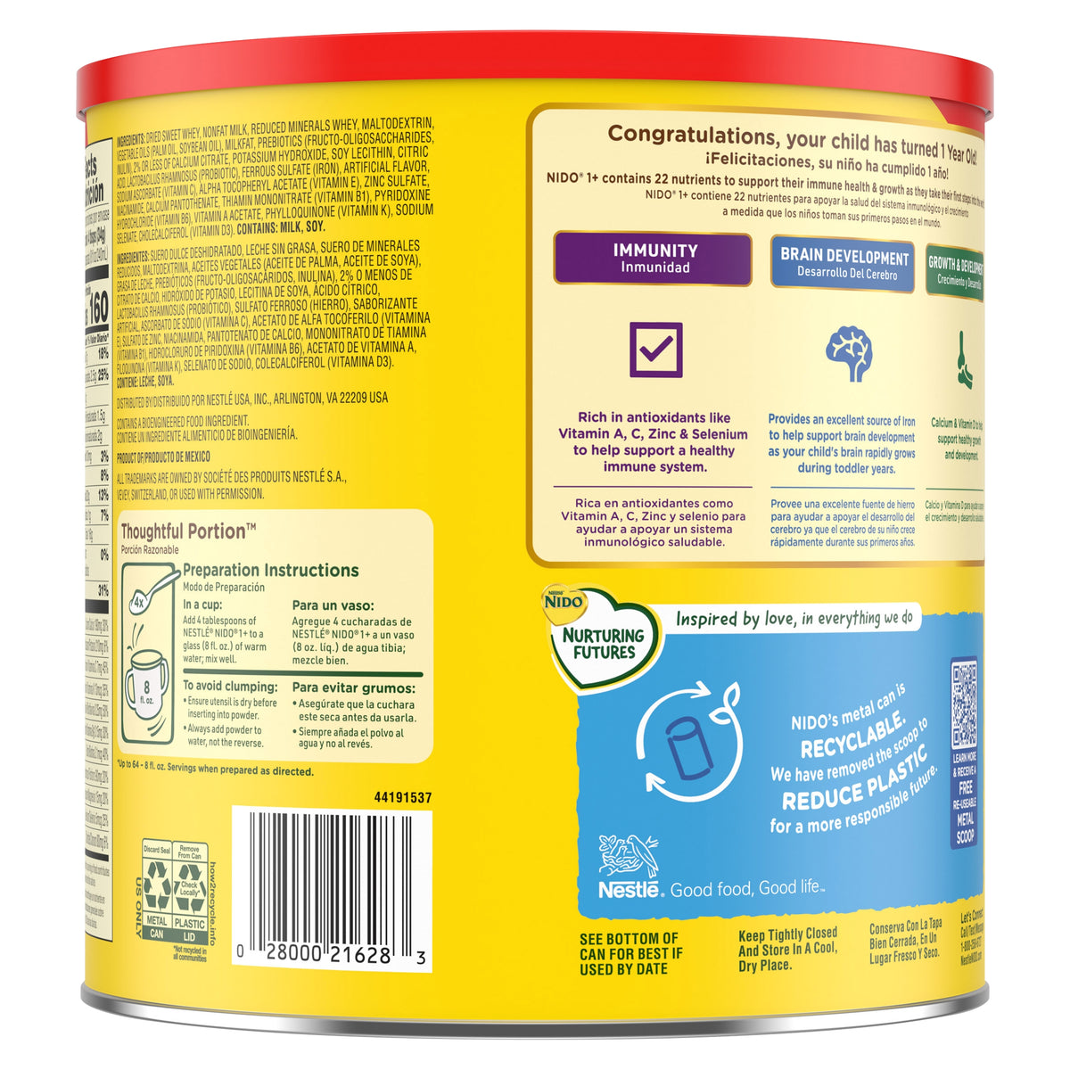 Nestlé Nido Toddler Milk Beverage, Kinder 1 Plus, 4.85 lbs - product image 2