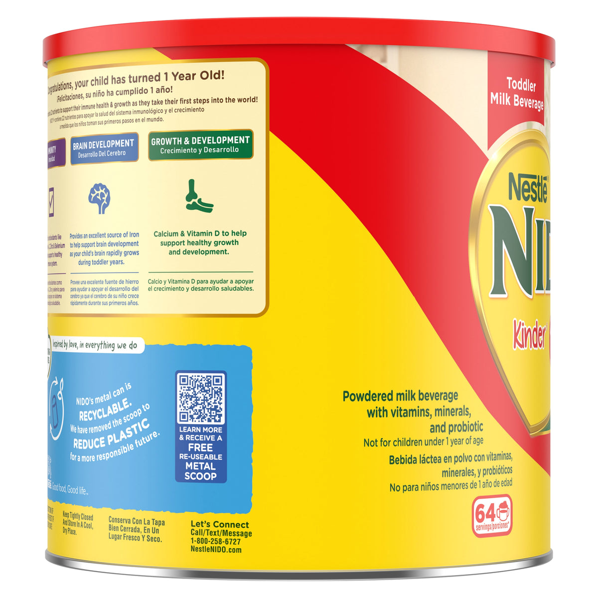 Nestlé Nido Toddler Milk Beverage, Kinder 1 Plus, 4.85 lbs - product image 3
