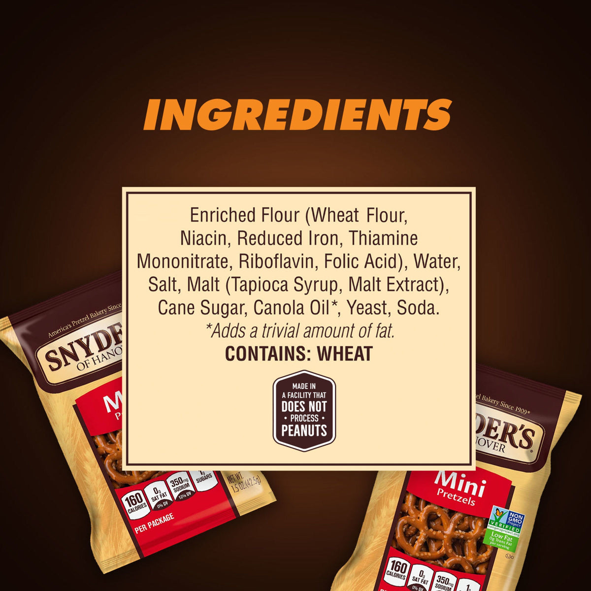 Snyder's of Hanover Mini Pretzels, 100 Calorie Pack, 0.92 oz, 60 ct - product image 5