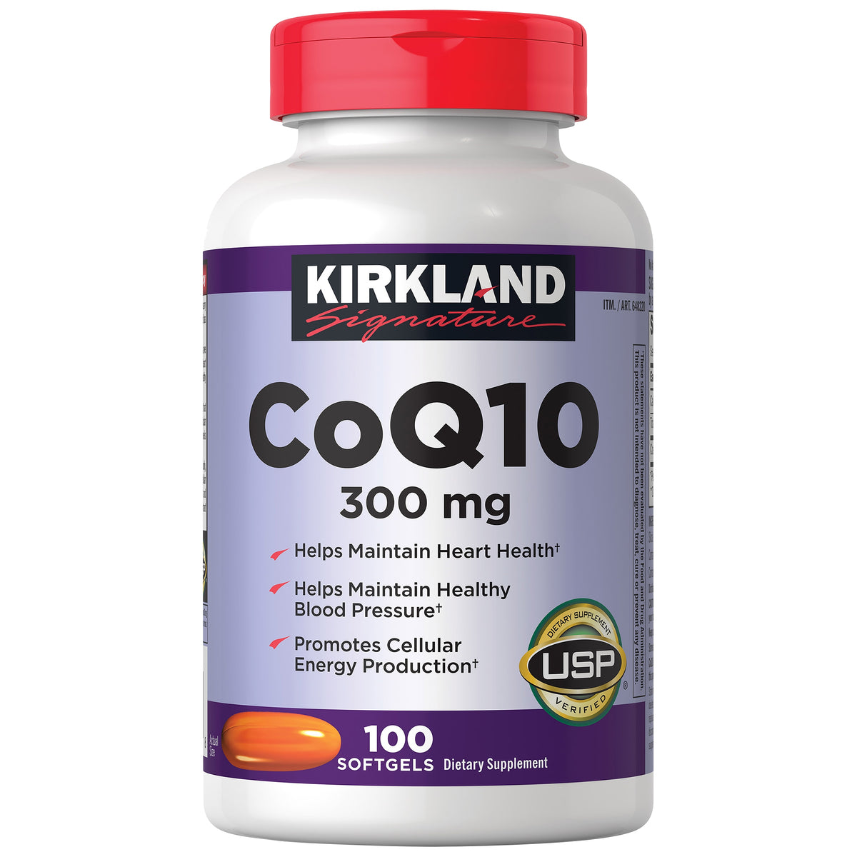 Kirkland Signature CoQ10 Supplement, 300 mg, 100 ct - product image 1