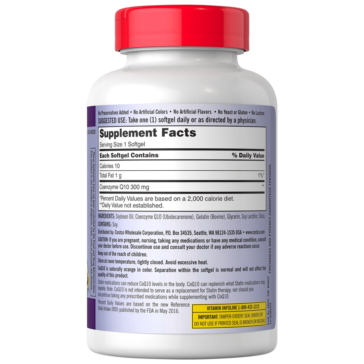 Kirkland Signature CoQ10 Supplement, 300 mg, 100 ct - product image 2