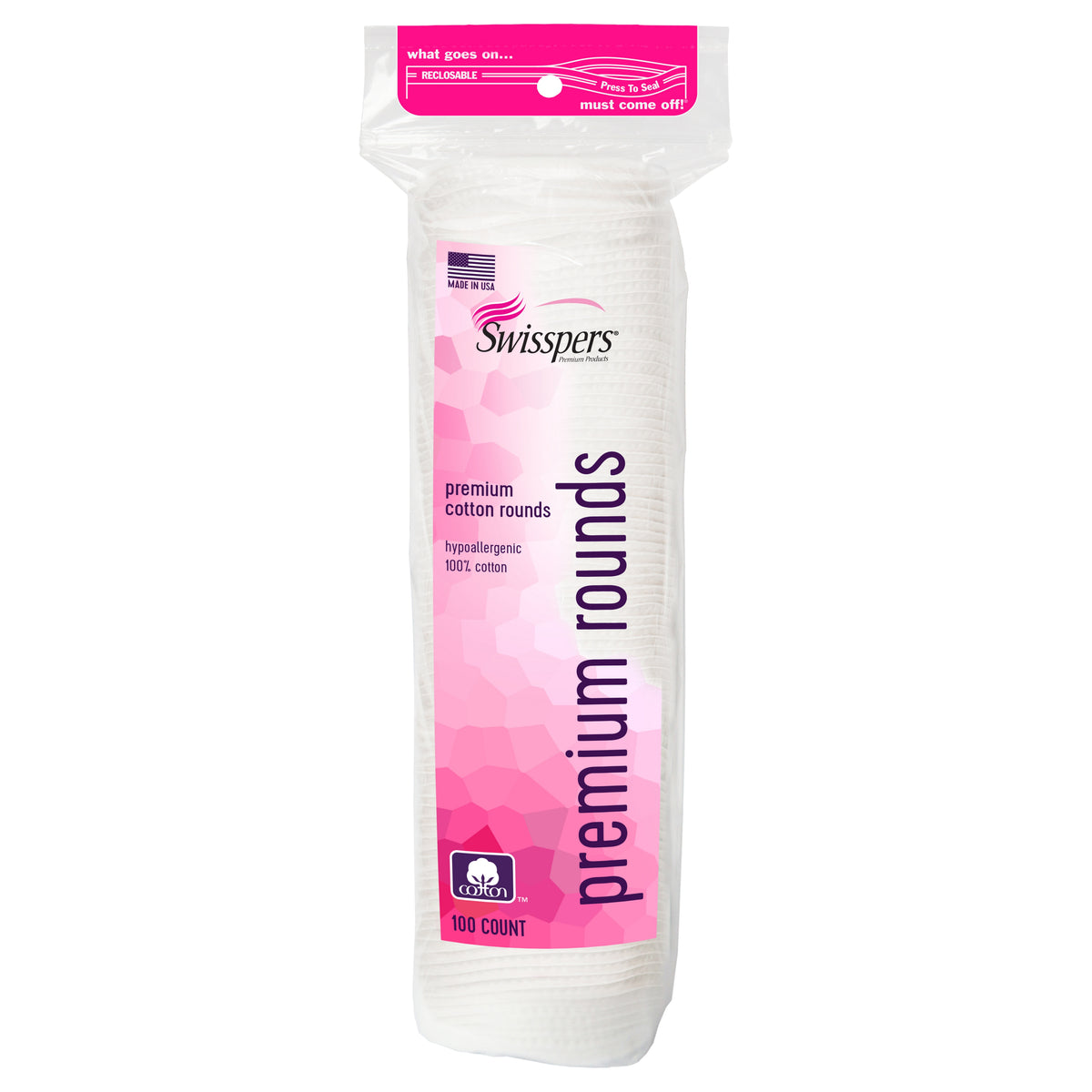 Swisspers Premium Cotton Rounds, 900 ct - product image 3