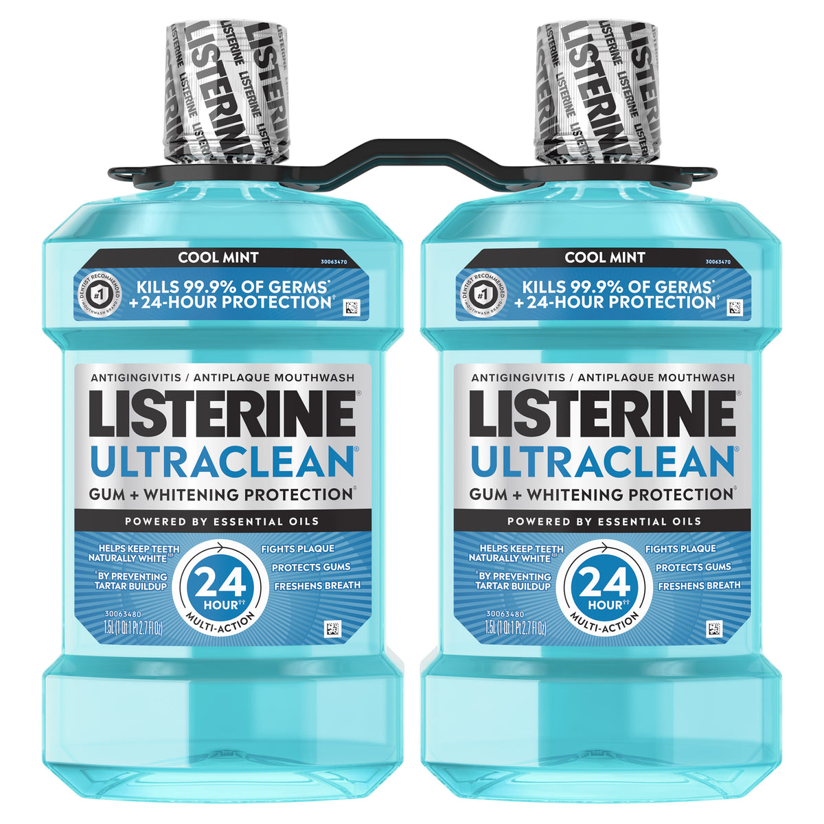 Listerine Ultraclean Mouthwash, Cool Mint, 1.5 L, 2 ct - product image 5