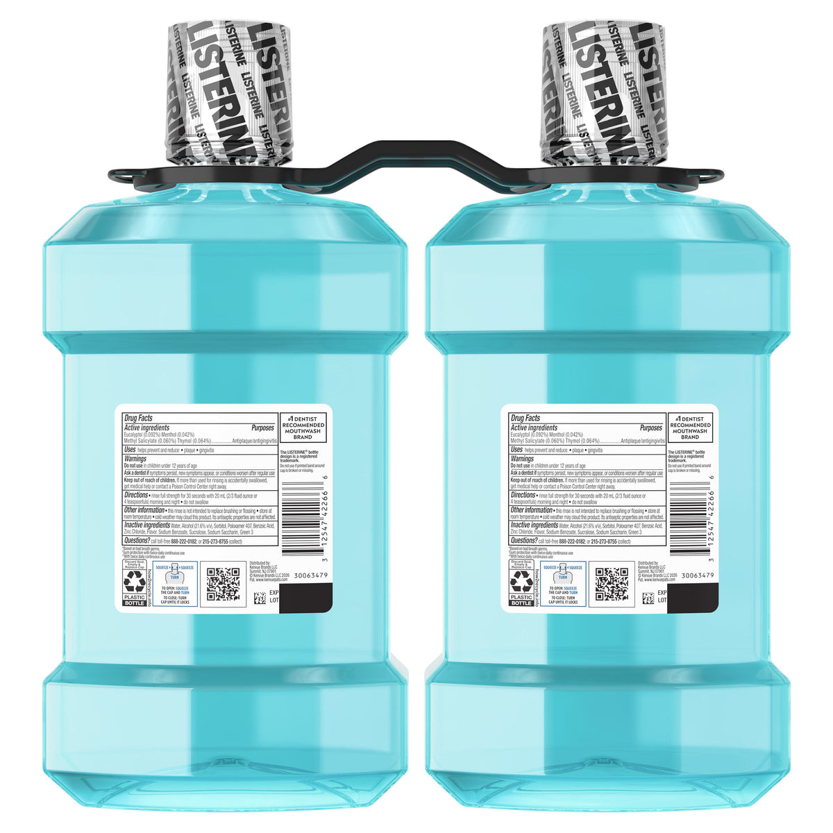Listerine Ultraclean Mouthwash, Cool Mint, 1.5 L, 2 ct - product image 6