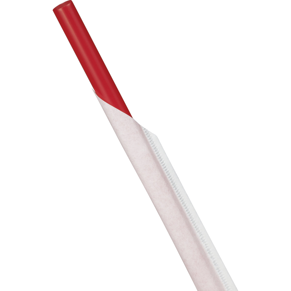 Vital International Solutions 10.25" Jumbo Straw, Wrapped, Red, 2000 ct - product image 2