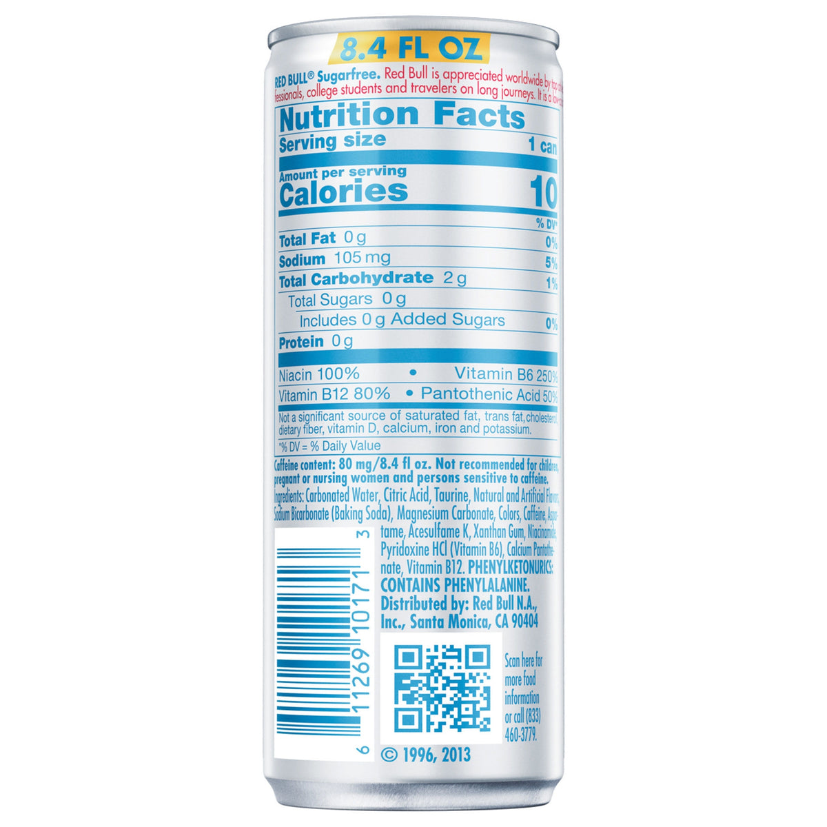 Red Bull Energy Drink, Sugar Free, 8.4 fl oz, 24 ct - product image 3
