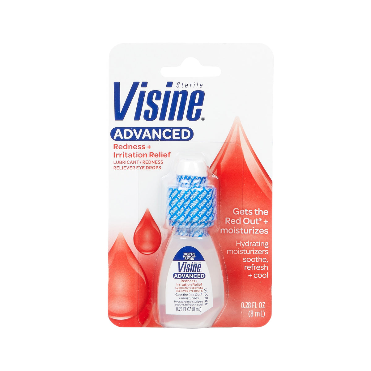 Visine Red Eye Hydrating Comfort Eye Drops, 0.28 fl oz, 12 ct - product image 3