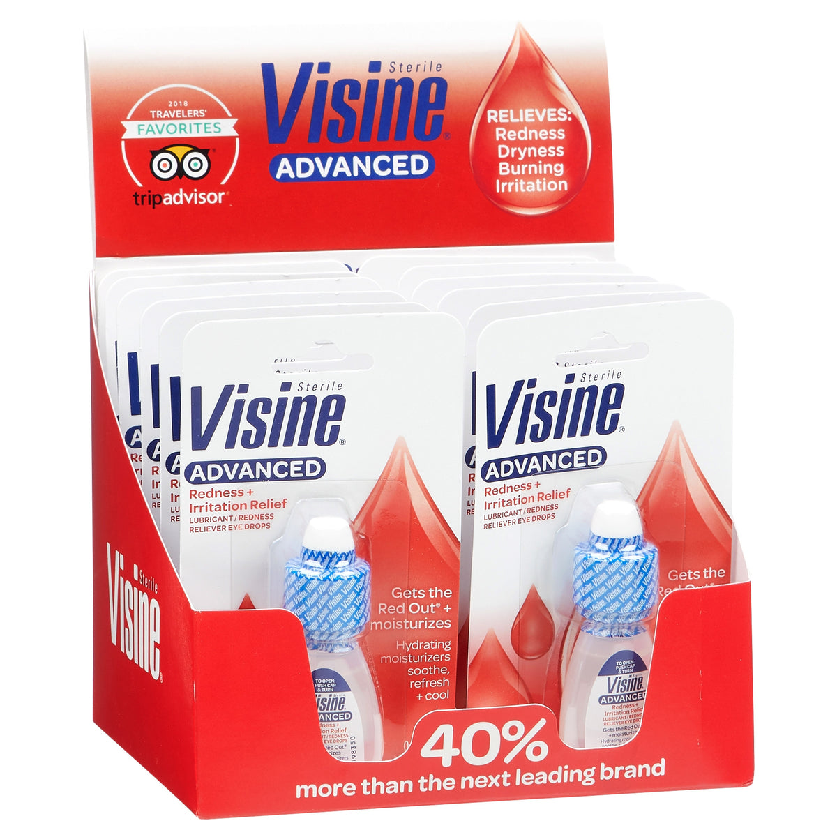 Visine Red Eye Hydrating Comfort Eye Drops, 0.28 fl oz, 12 ct - product image 4