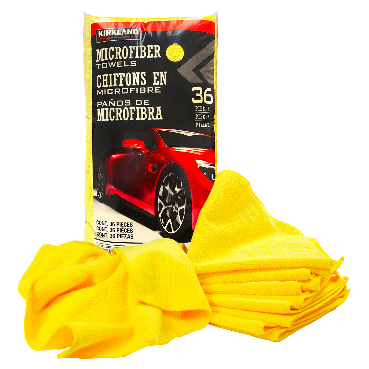 Kirkland Signature Microfiber Towels, Yellow, 36 ct - product image 4
