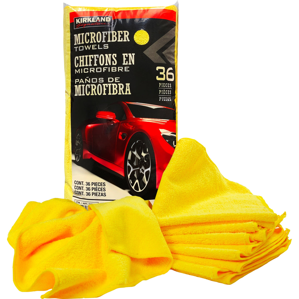 Kirkland Signature Microfiber Towels, Yellow, 36 ct - product image 1
