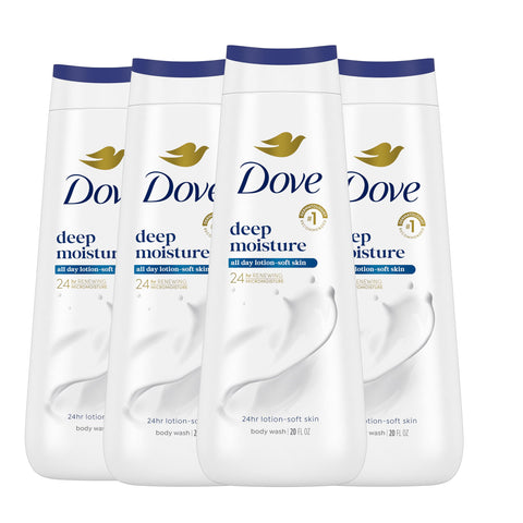 Dove Skin Cleaning Agent, 20 Fl Oz (Pack of 4), White