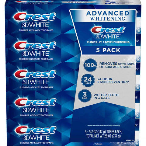 Crest Tooth Cleaning Agent, 5.2 Ounce (Pack of 5), 1