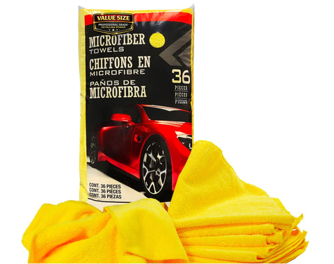 Generic Towel, 16 inches x 16 inches, Yellow