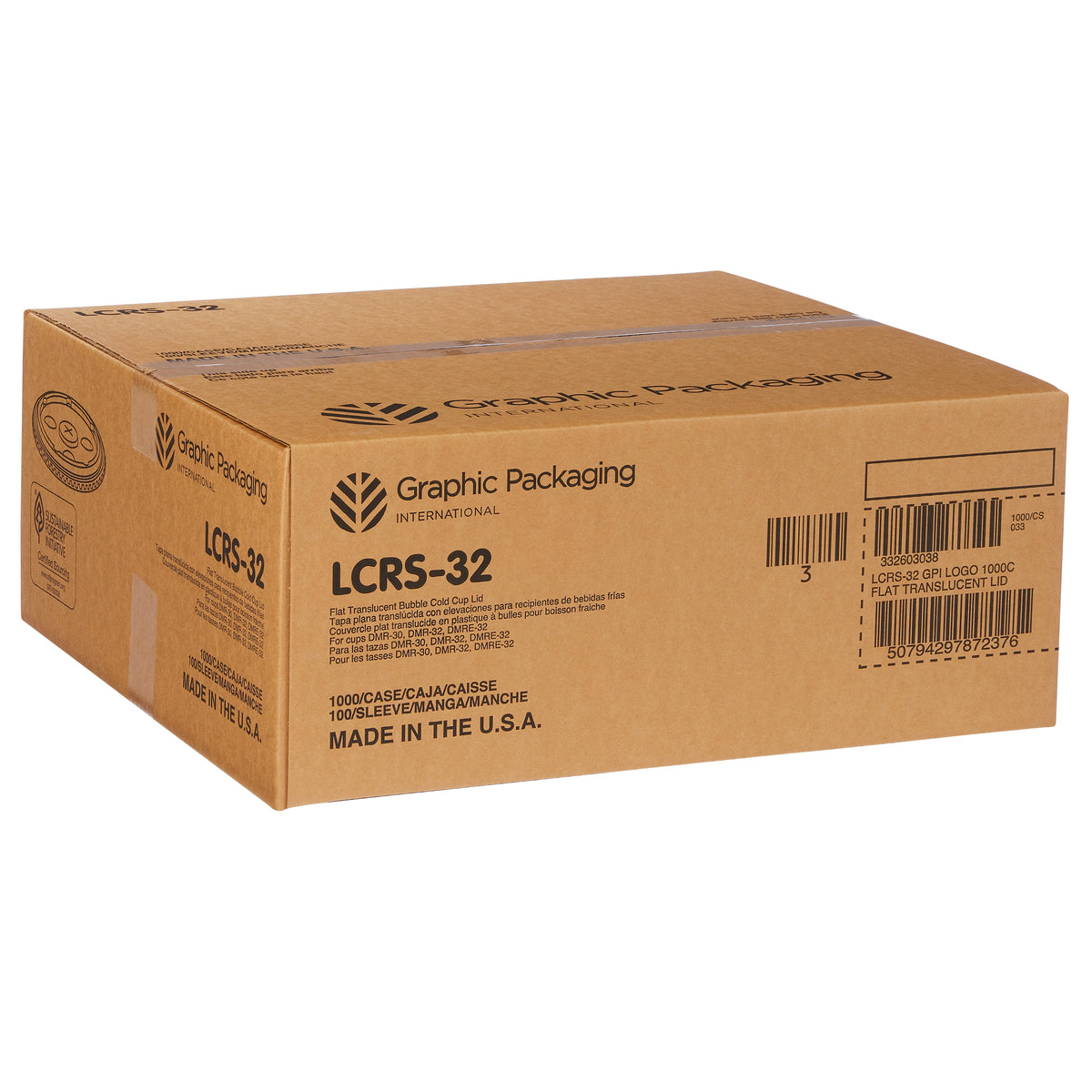 Graphic Packaging Coca-Cola Bubble Cold Cup Lids, 32 oz, 1000 ct - product image 1