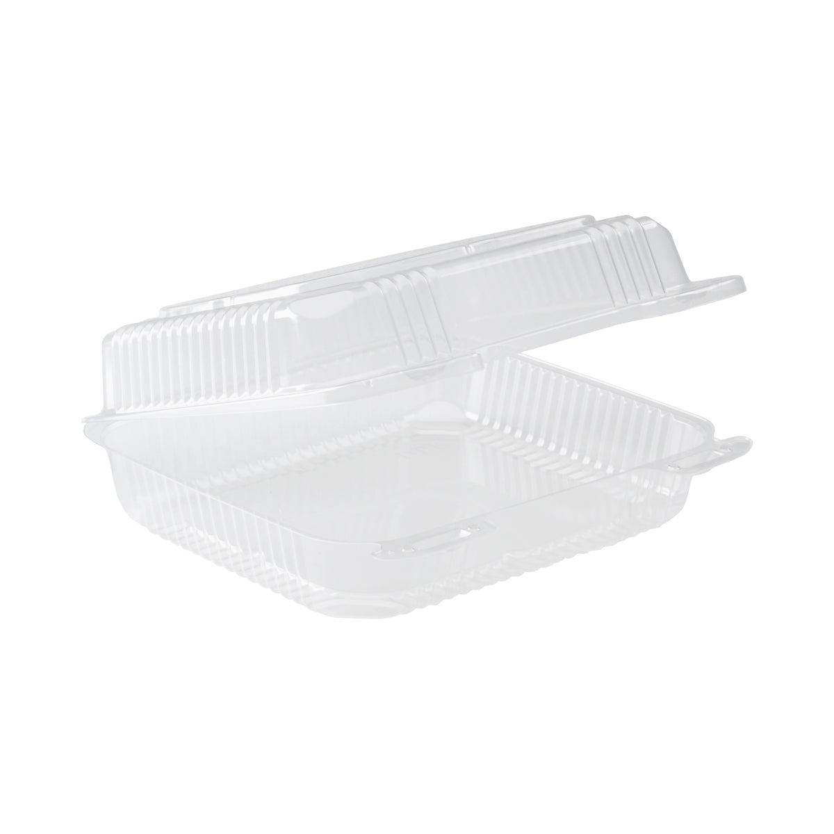 Durable Packaging Plastic Container, 8"W x 8"L, Clear, 250 ct - product image 1