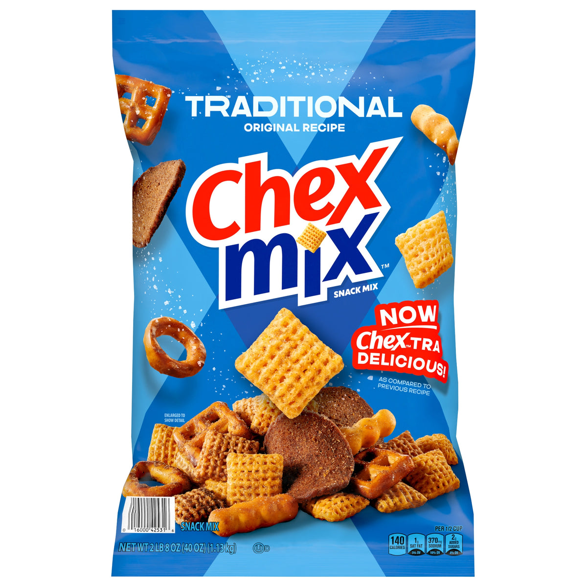 Chex Mix Snack Mix, Traditional, 40 oz - product image 1