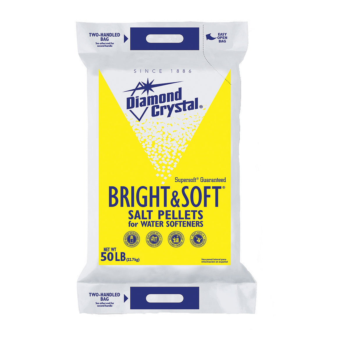 Diamond Crystal Salt Pellets for Water Softeners, Bright and Soft, 50 lbs - product image 3