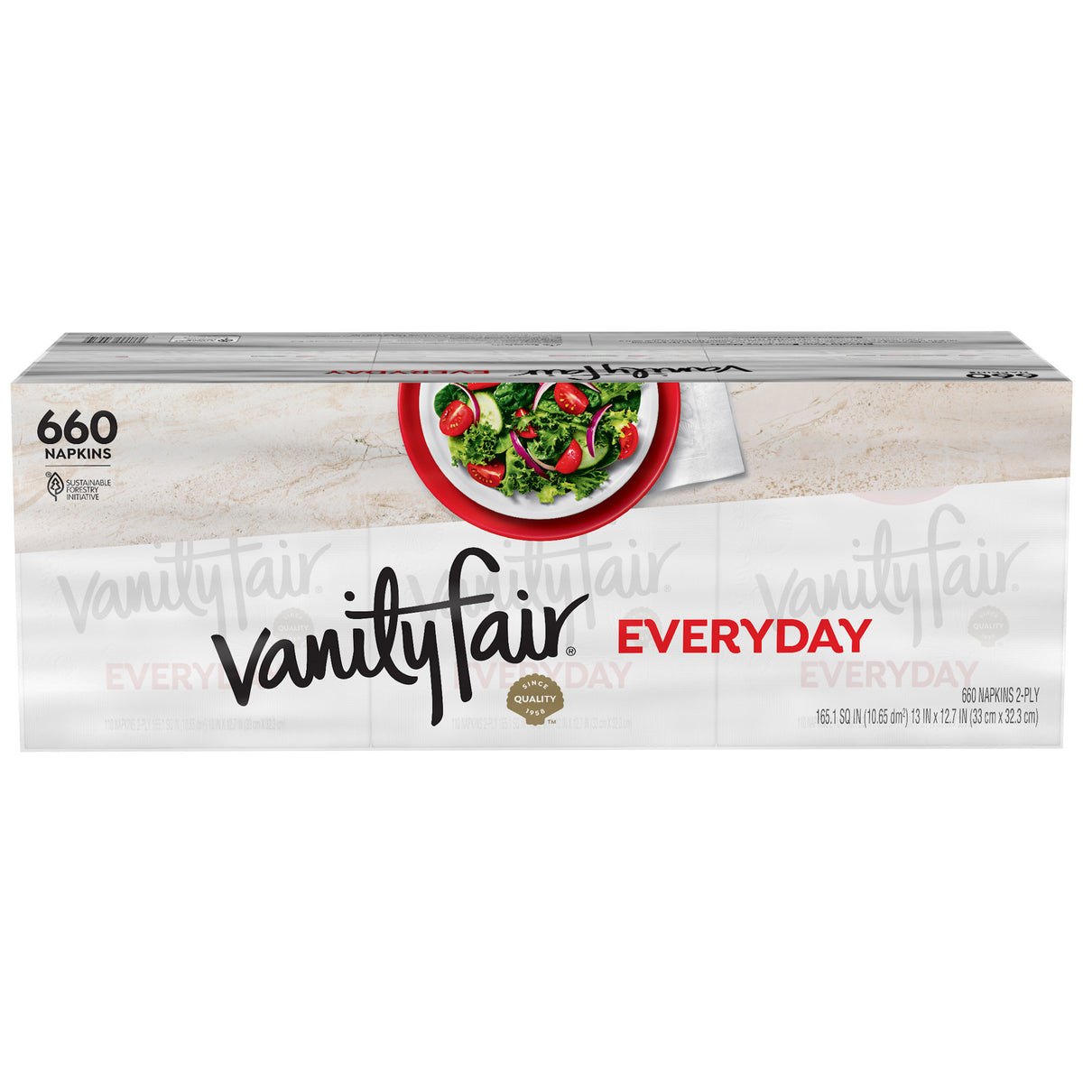 Vanity Fair Everyday Casual Napkins, 2-Ply, White, 660 ct - product image 4