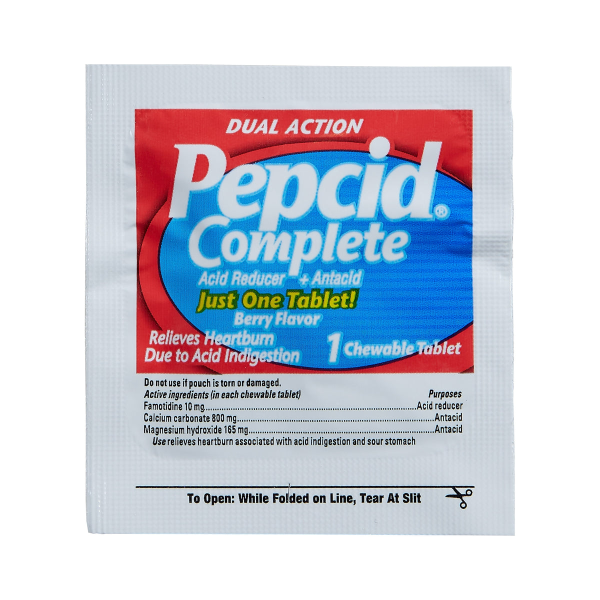 Pepcid Complete Dual Action Heartburn Relief, Chewable Tablets, Berry, 30 ct - product image 5