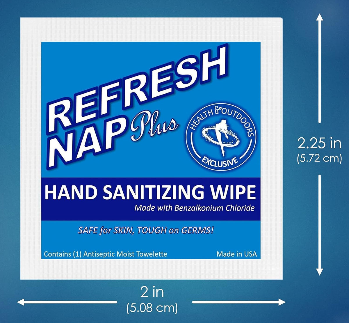 Cleansing Towelettes Antiseptic 5" x 7" Wipes (125 Count) Hand and Body Wet Napkins Individually Wrapped