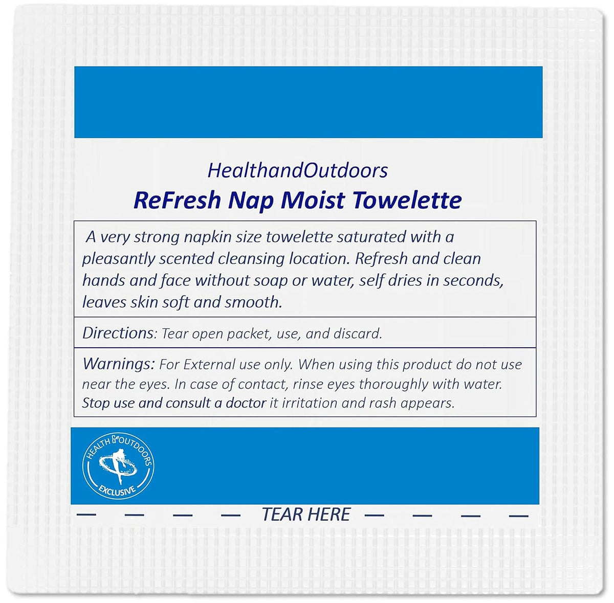 Cleansing Towelettes Antiseptic 5" x 7" Wipes (125 Count) Hand and Body Wet Napkins Individually Wrapped