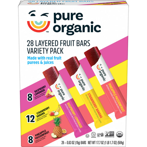 Pure Organic Snack Food Bar, 28 Count (Pack of 1), 1