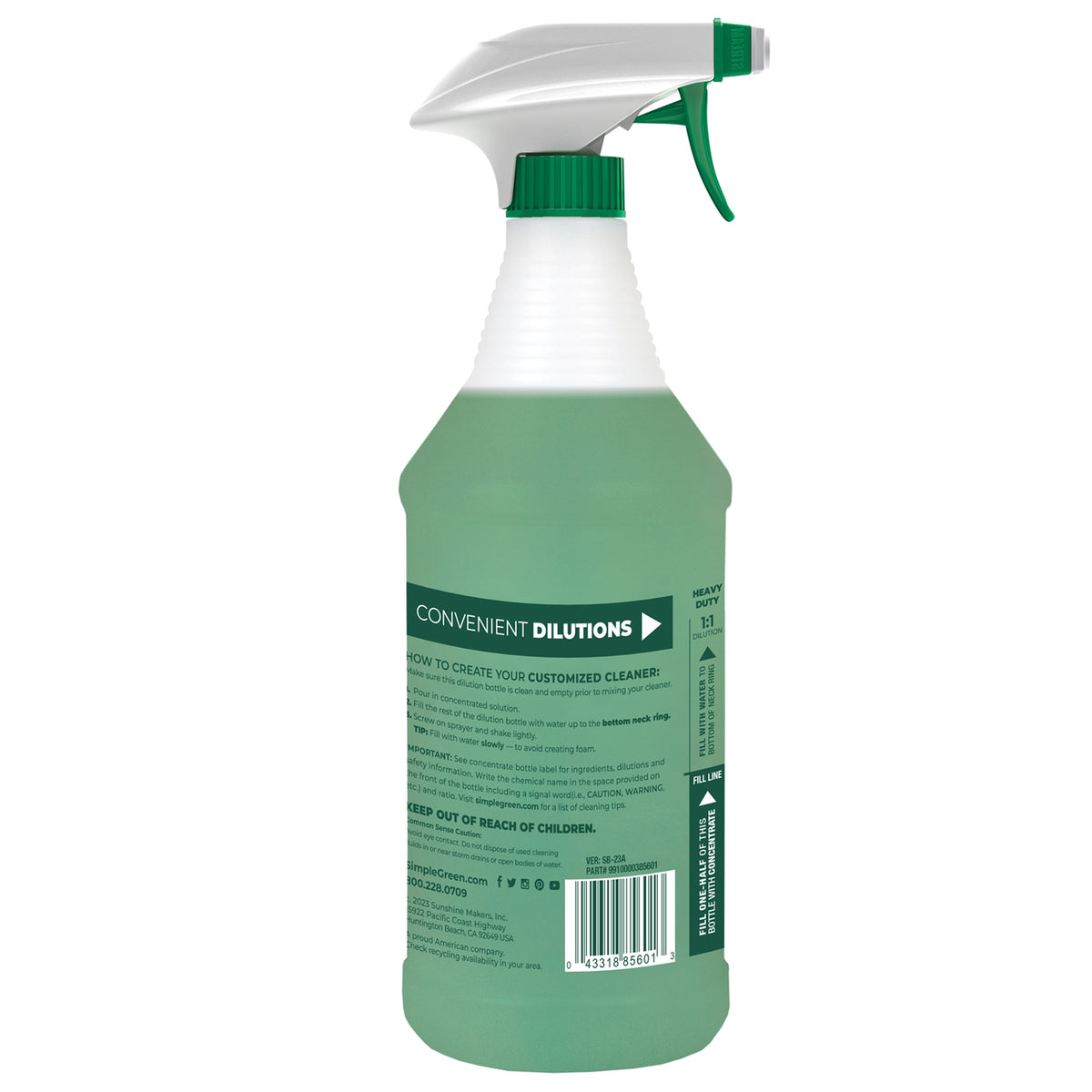 Simple Green All-Purpose Cleaner, Concentrated, 32 fl oz + 140 fl oz Refill - product image 4