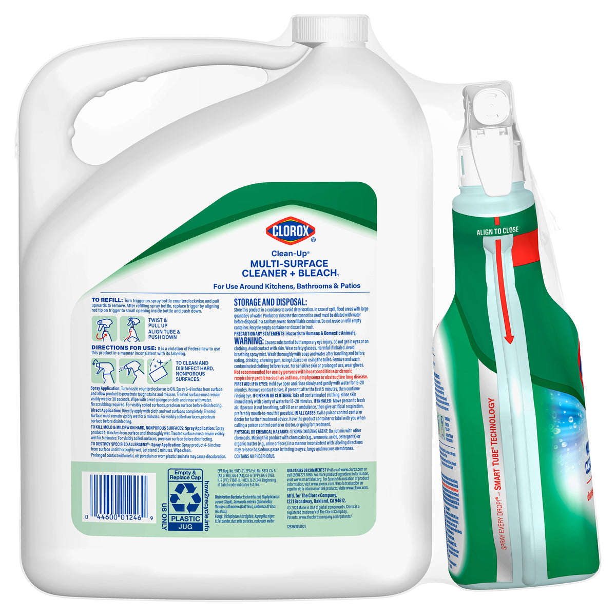 Clorox Clean-Up Cleaner and Bleach, 32 fl oz with 180 fl oz Refill - product image 5